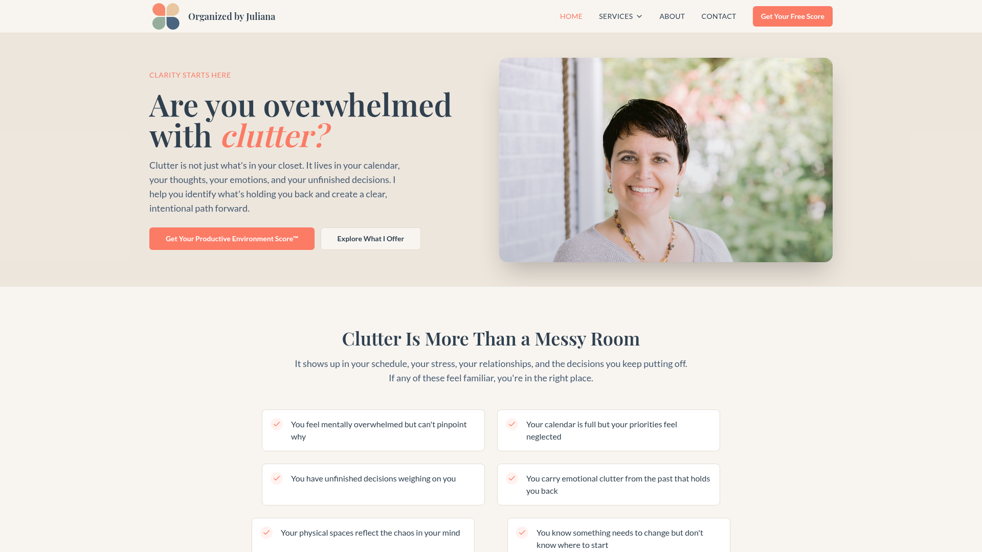 Organized by Juliana, Are you overwhelmed with clutter?