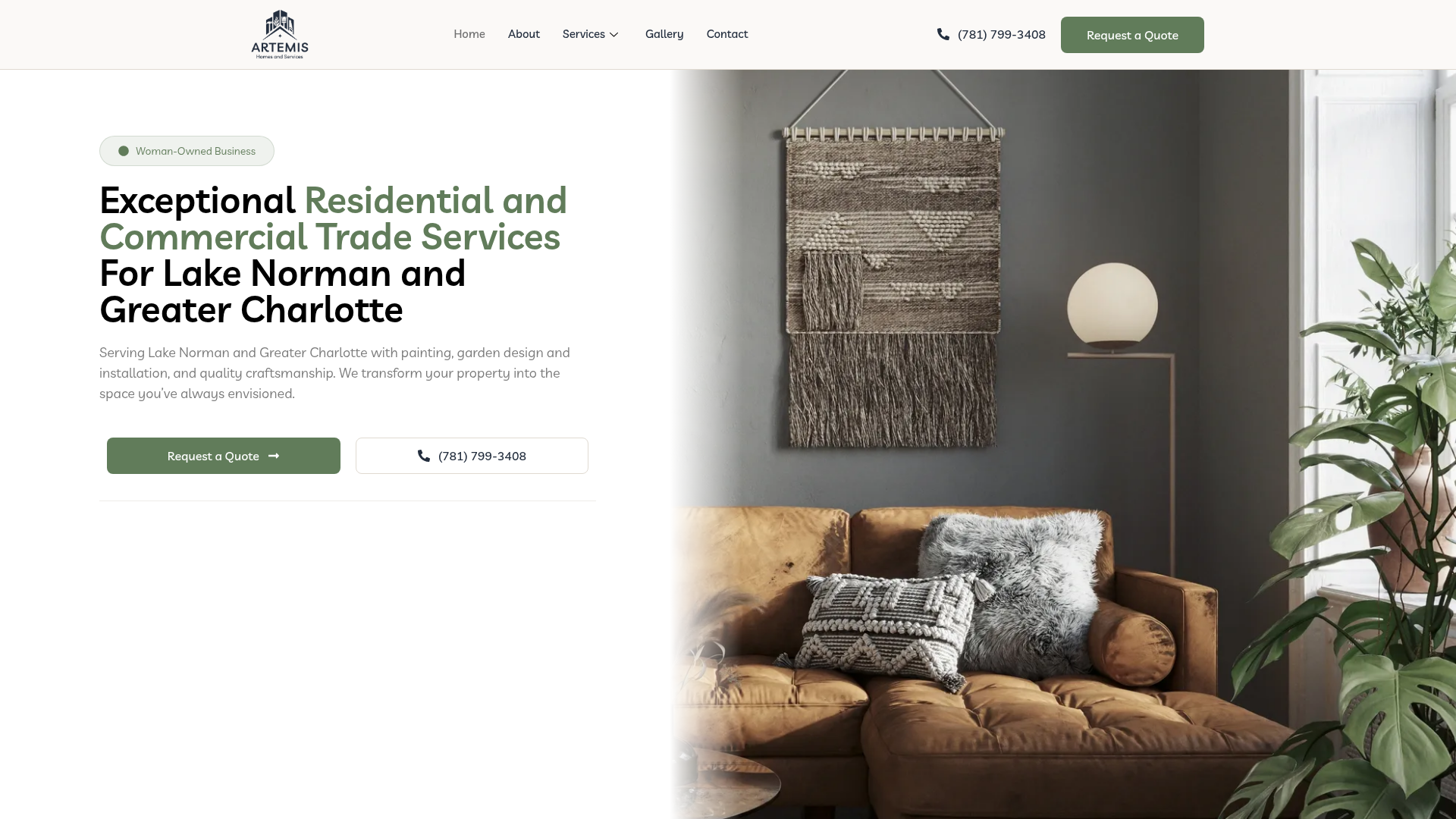 Artemis Homes & Services, Residential and Commercial Trade Services